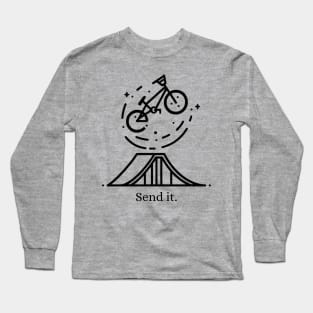 Send It BMX Minimalist Black Work Magic Long Sleeve T-Shirt